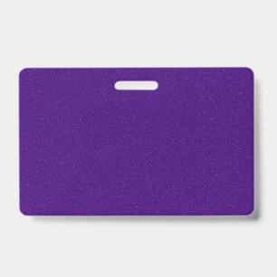 Badge à effet paillettes violettes personnalisé