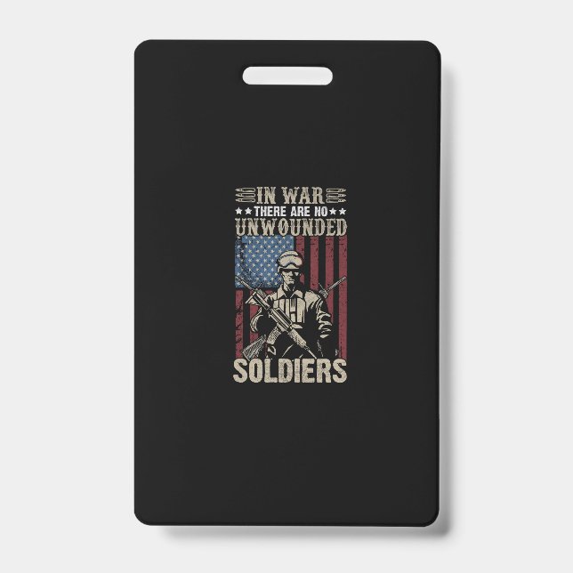 Badge à la guerre il n'y a pas de soldats indemnes (Avant)