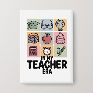 Badge À l'ère de l'enseignant jardin d'enfants Vie de l'