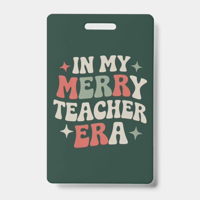 Badge À l'ère de mon professeur Cadeau de vie d'enseigna (Avant)