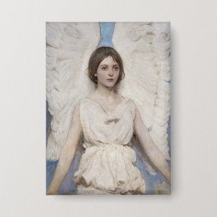 Badge Abbott Thayer Ange Vintage Victorien Beaux-Arts