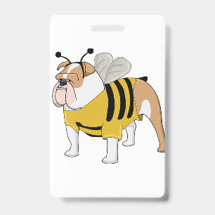 Badge abeille bulldog