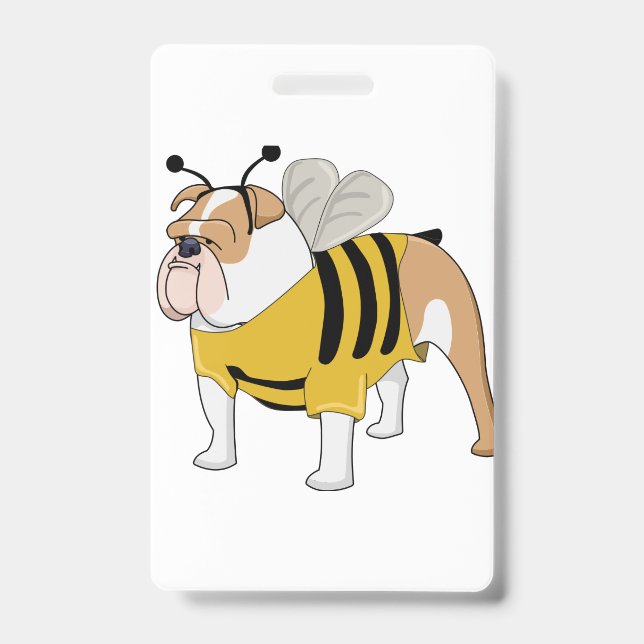 Badge abeille bulldog (Avant)