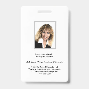 Badge Académie et université Ishah Laurah Wright