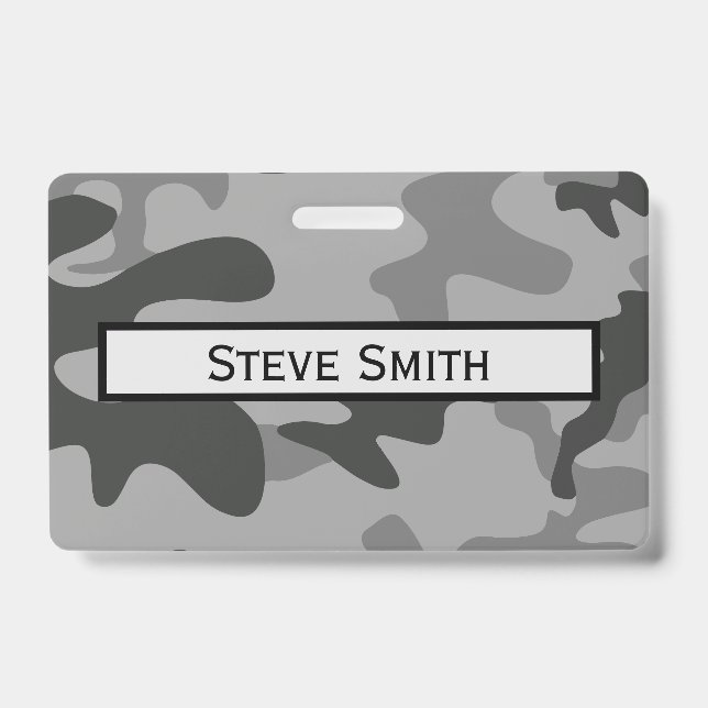 Badge Accessoires Camouflage Grey (Avant)