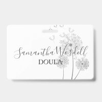 Accoucheuse Doula Illustrée Fleurs