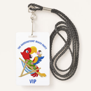 Badge Accusés de réception de Beach Party