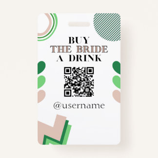 Badge Acheter la mariée un verre Crowdfund Bachelorette