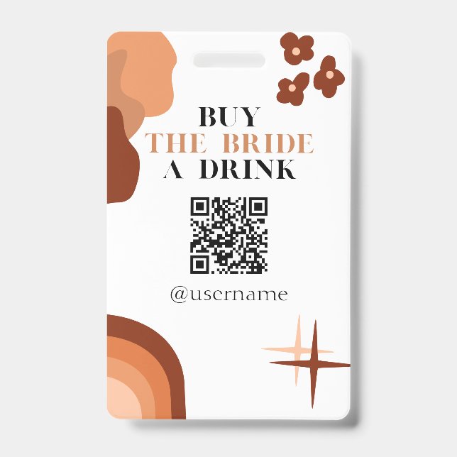 Badge Acheter l'Épouse un verre Crowdfund Bachelorette B (Front)
