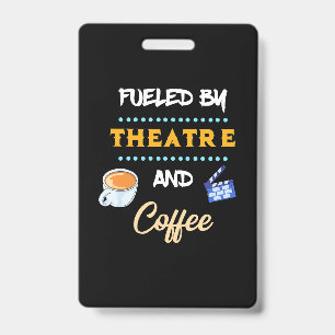 Badge Acteur alimenté par le café de théâtre