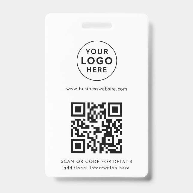 Badge Add QR Code and Business Logo Custom (Avant)