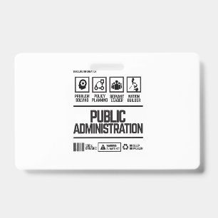 Badge administration publique