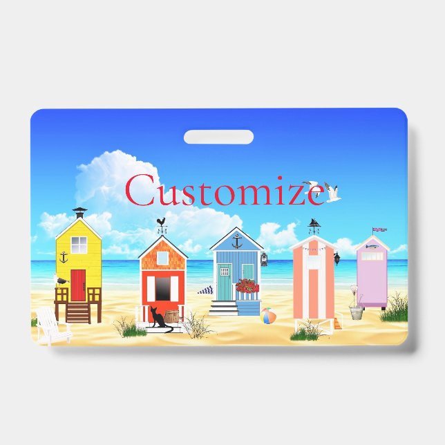 Badge Adorables petites cabanes de plage Thunder_Cove (Avant)