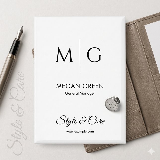 Badge Affichage de bouton de marque nominative de texte  (Custom Text Stylish Name Brand Button Display)