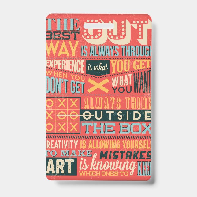 Badge Affiche Inspirante    (Avant)