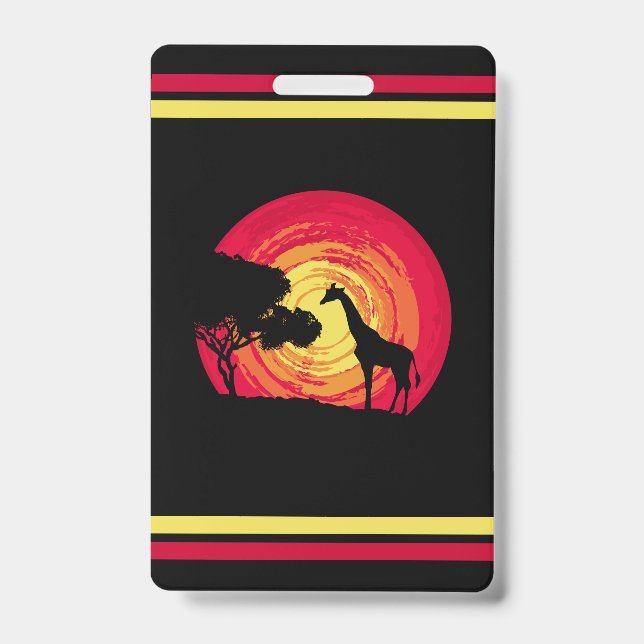 Badge African sunset (Avant)
