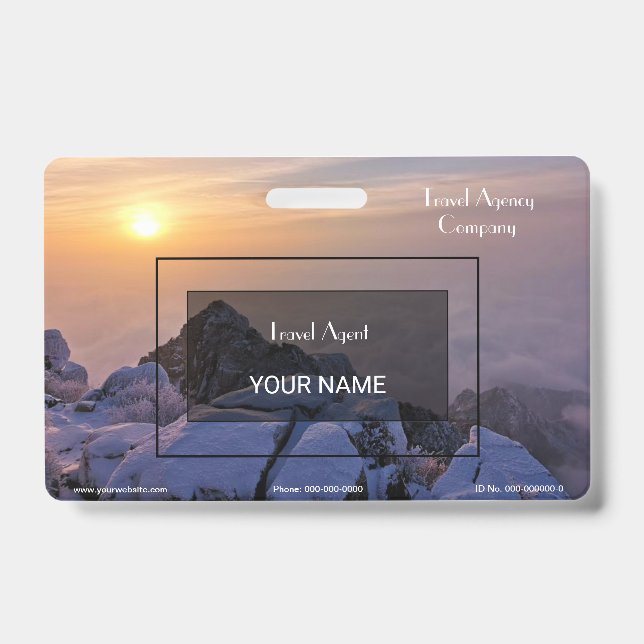 Badge Agence de voyages (Face)