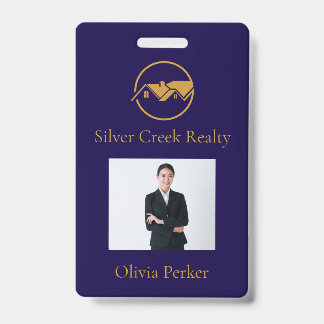 Badge Agent immobilier promotionnel moderne de biens imm