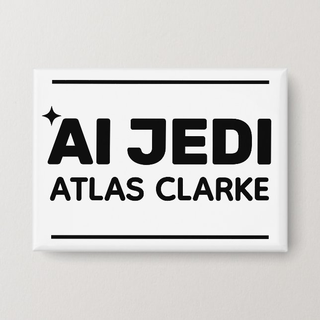 Badge AI Jedi™ Button (Customize It!) (Recto)