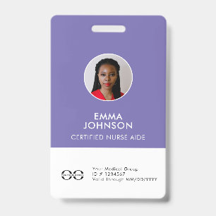 Badge Aide en santé à domicile - Infirmière certifiée -