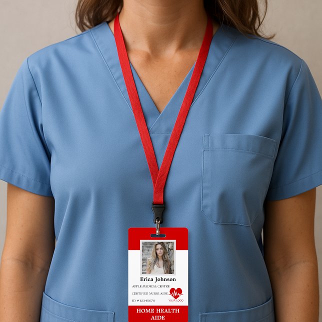 Badge Aide en santé à domicile Infirmière certifiée Aide (Créateur téléchargé)