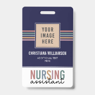 Badge Aide en soins infirmiers rétro AIIC Aide en soins