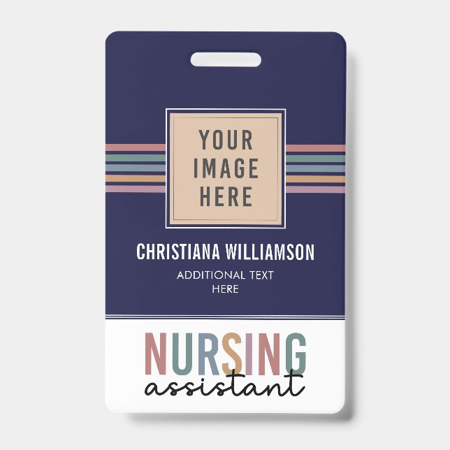 Badge Aide en soins infirmiers rétro AIIC Aide en soins  (Avant)