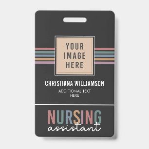 Badge Aide en soins infirmiers rétro AIIC Aide en soins