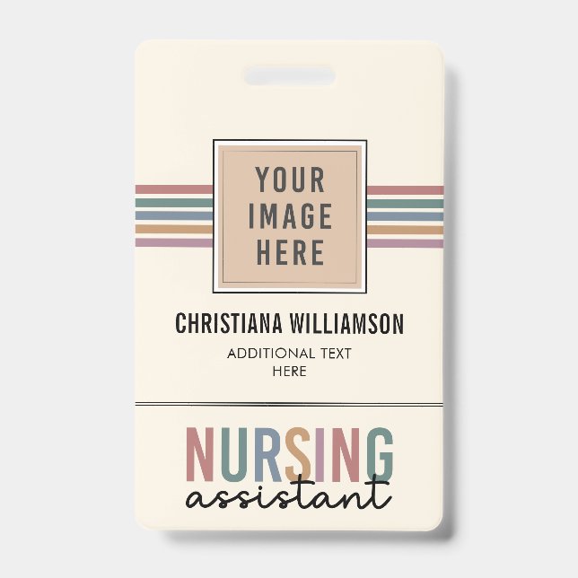 Badge Aide en soins infirmiers rétro AIIC Aide en soins  (Avant)