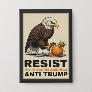 Badge Aigle royal résiste anti-Trump
