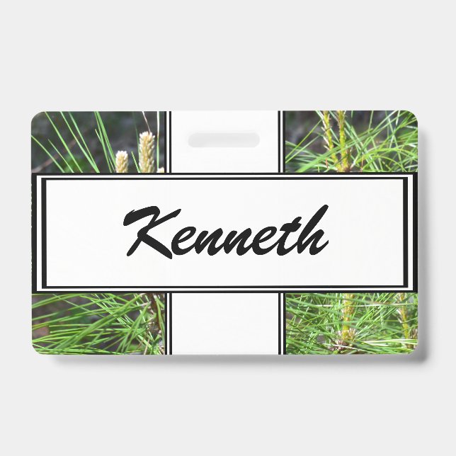 Badge Aiguilles de pin par Kenneth Yoncich (Avant)