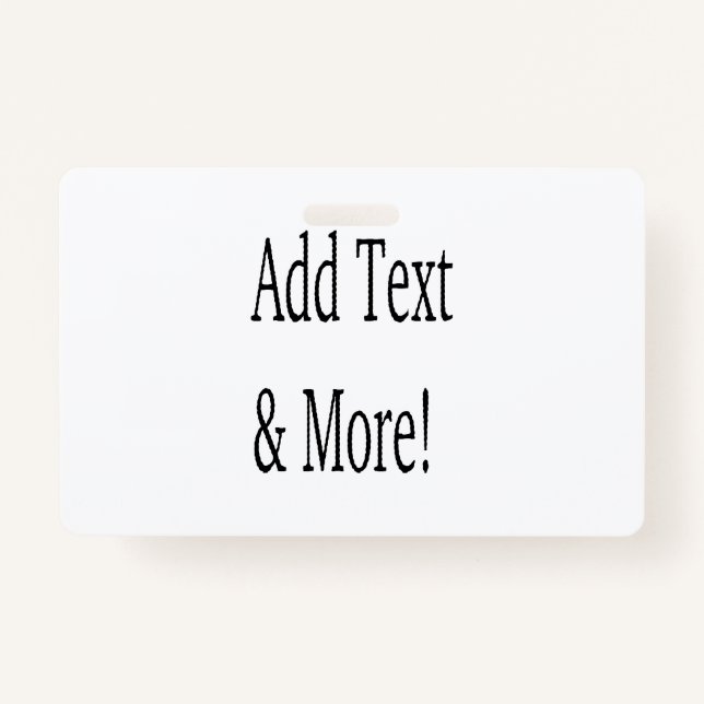 Badge Ajouter du texte et plus ! Customisez votre propre (Devant)