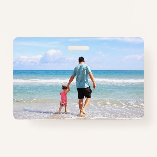 Badge Ajouter votre propre photo et/ou texte (Devant)