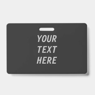 Badge Ajoutez votre propre texte