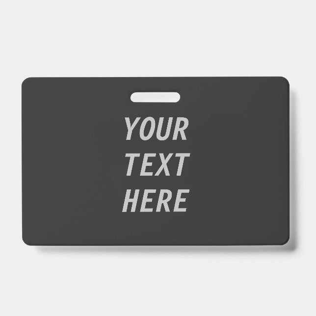Badge Ajoutez votre propre texte  (Avant)
