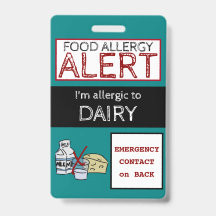 Alerte aux allergies alimentaires laitières Étique