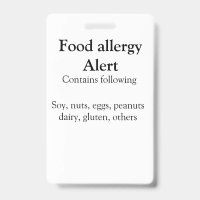 Alerte d'allergie alimentaire ajouter le nom des a