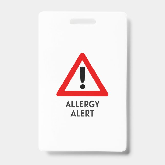Badge Alerte d'allergie au maïs (Face)