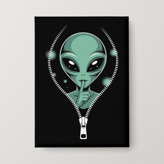 Badge Alien Peeping (Recto)