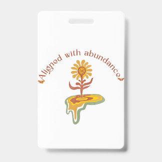 Badge Aligné sur l'univers