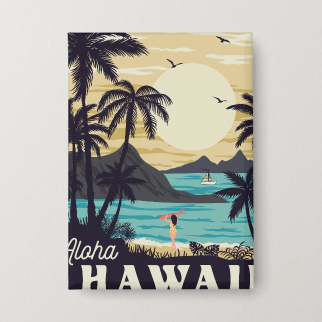 Badge Aloha Hawaii (Recto)
