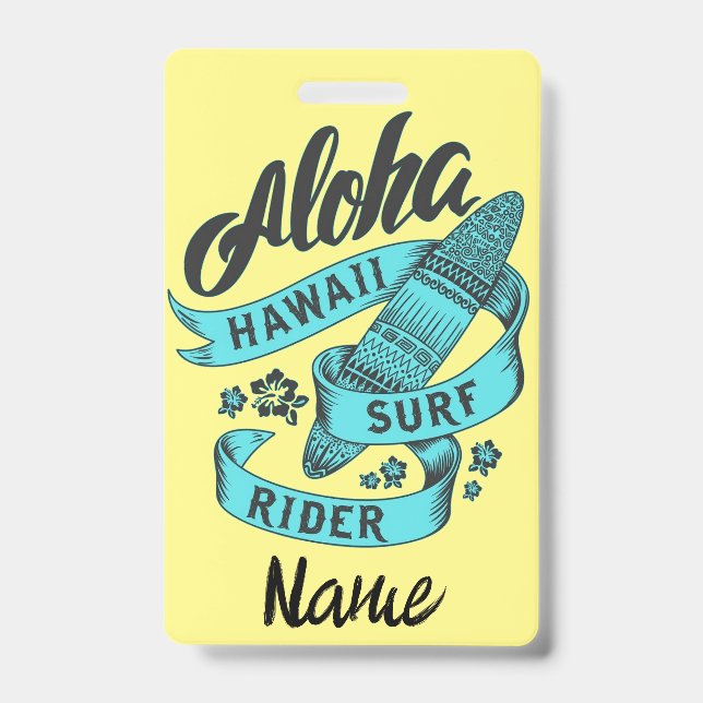 Badge Aloha Hawaii Surf Rider Thunder_Cove (Avant)