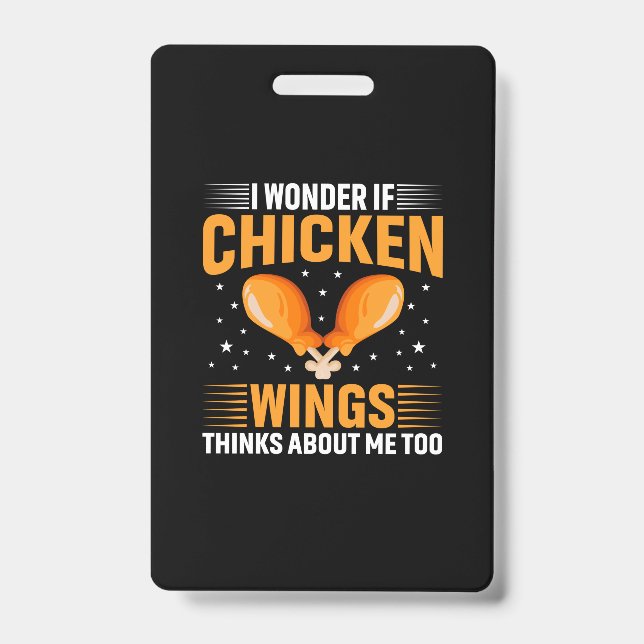 Badge Amateur de Poulet | Aile de Poulet (Avant)