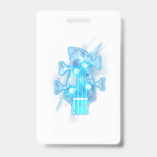 Badge Amoureux de guitare Tête d'un joueur de guitare
