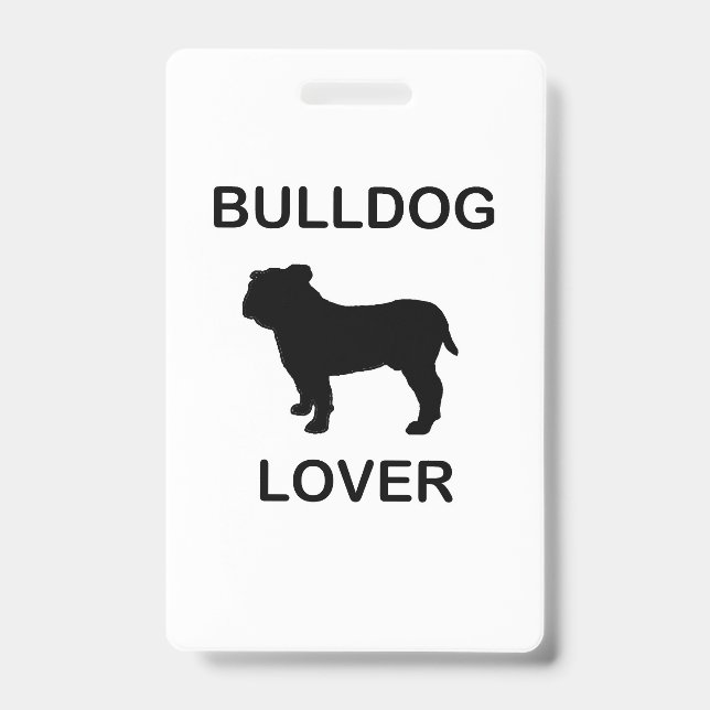 Badge amoureux du bouledogue (Avant)