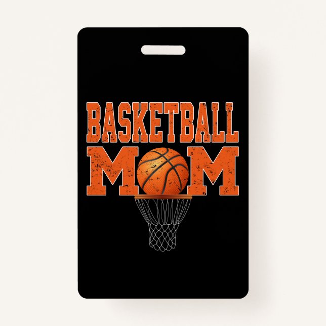 Badge Amoureux du sport | Mère De Basketball Pour Les Jo (Devant)