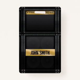 Badge Ampoule de guitare avec nom personnalisé