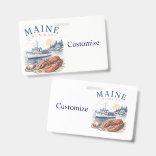 Badge Amusement d'été Homard du Maine Thunder_Cove