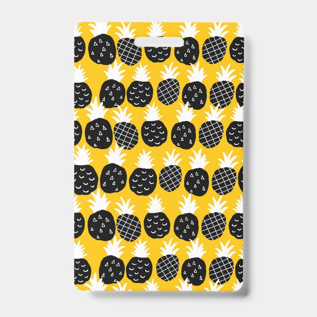 Badge Ananas noir (Avant)