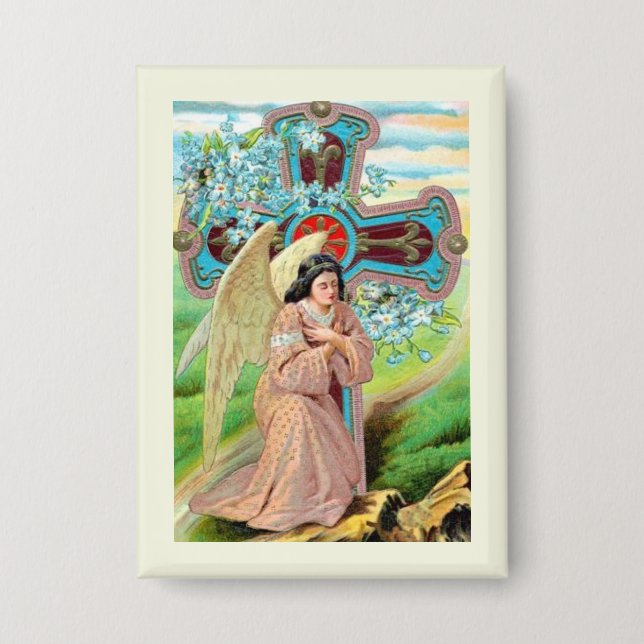 Badge Ange priant (Recto)